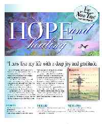 Image of front page of hope and healing